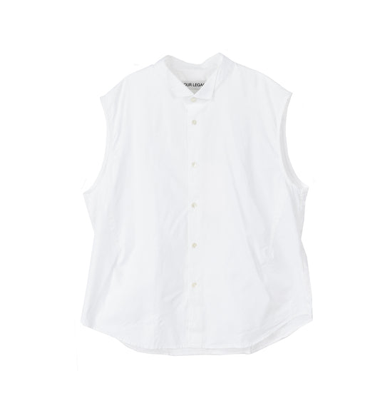 WING SHIRT SLEEVELESS WINTER BOUQUET POPLIN