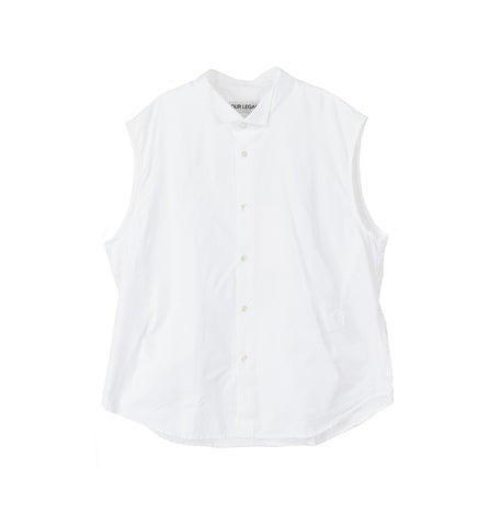 WING SHIRT SLEEVELESS WINTER BOUQUET POPLIN WING SHIRT SLEEVELESS WINTER BOUQUET POPLIN