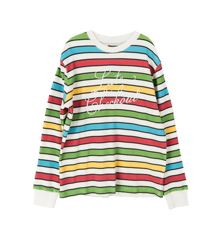 SCRIPT WAFFLE L/S TEE MULTICOLOUR SCRIPT WAFFLE L/S TEE MULTICOLOUR