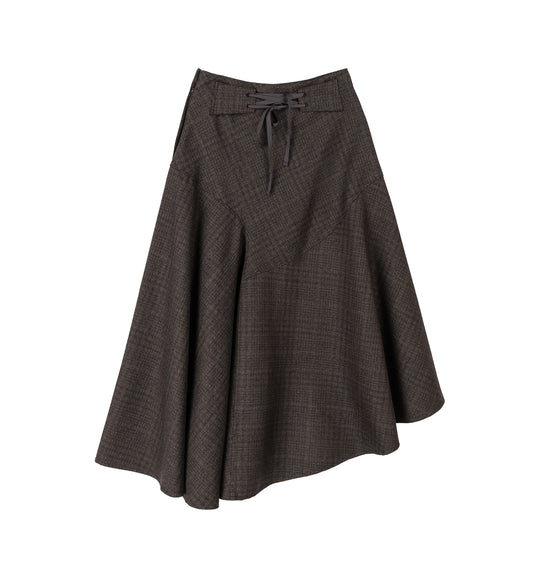 WALTZ SKIRT BROWN DUNMORE CHECK