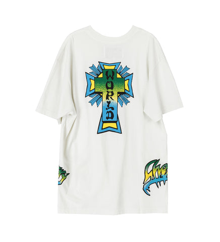 SKATE WORLD T-SHIRT VINTAGE WHITE SKATE WORLD T-SHIRT VINTAGE WHITE