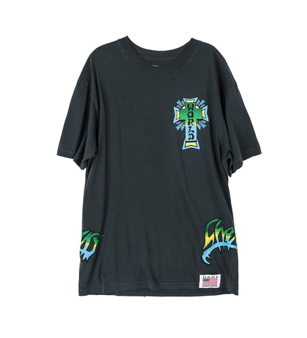 SKATE WORLD T-SHIRT VINTAGE BLACK SKATE WORLD T-SHIRT VINTAGE BLACK