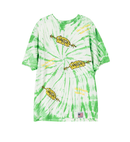 BARBED DOORS T-SHIRT TIE DYE GREEN