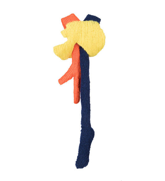 ALIEN KNITTED SCARF YELLOW