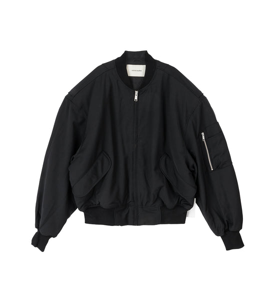 BROAD BOMBER WOOL BLACK