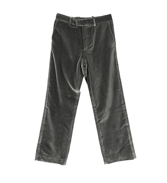 GILLES VELVET TROUSERS GREY