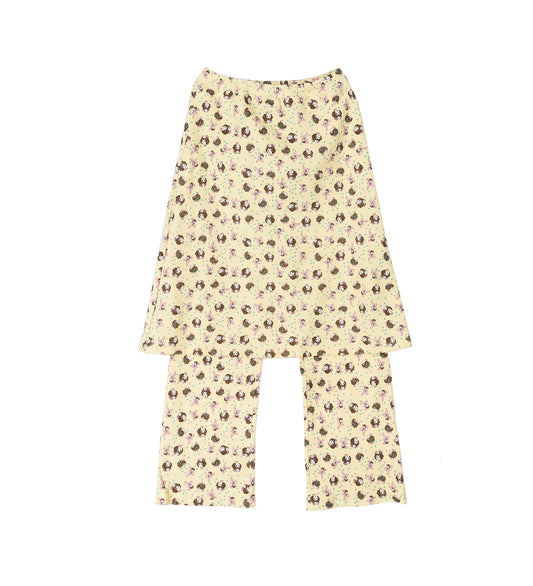 BED TIME TROUSER GIRL BABY YELLOW