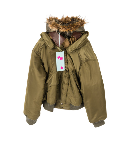 TRIPLE BOMBER ARMY GREEN