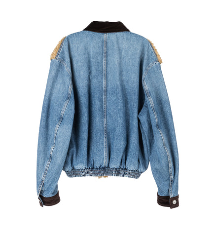 WASHED DENIM JACKET DEEP BLUE WASHED DENIM JACKET DEEP BLUE