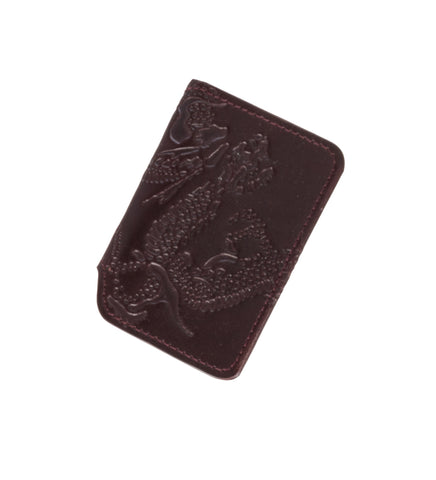 CARD CASE DEEP ABYSS RED LEATHER CARD CASE DEEP ABYSS RED LEATHER