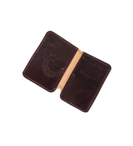 CARD CASE DEEP ABYSS RED LEATHER CARD CASE DEEP ABYSS RED LEATHER