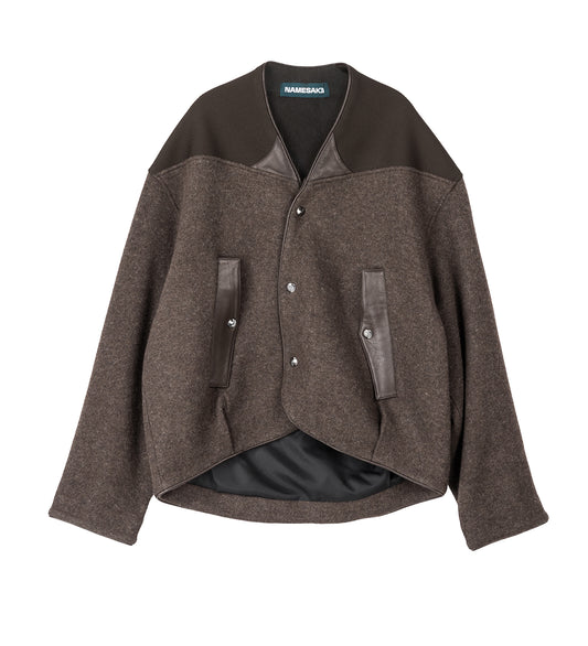 IVAN FLEECE JACKET STAGNANT BROWN