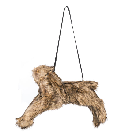 FAUX FUR HARE CROSSBODY BAG