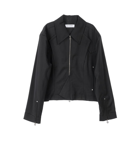 KRANER CROPPED BLOUSON CROW BLACK KRANER CROPPED BLOUSON CROW BLACK