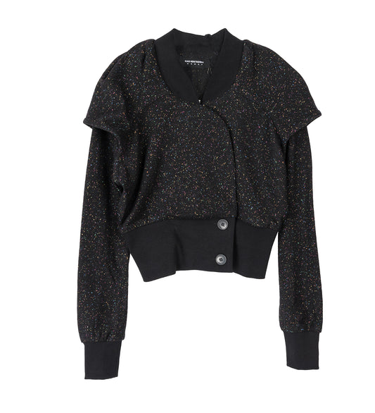 LAUTERBACH JERSEY JACKET SPECKLED BLACK