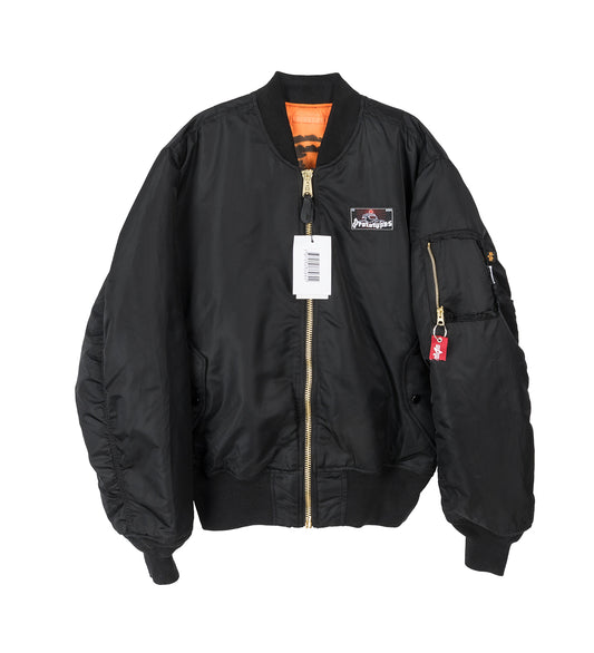 PROTOTYPES X ALPHA INDUSTIRES HUNTER BOMBER BLACK