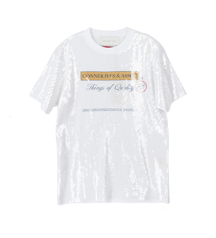 MULTI SEQUIN T-SHIRT WHITE MULTI SEQUIN T-SHIRT WHITE