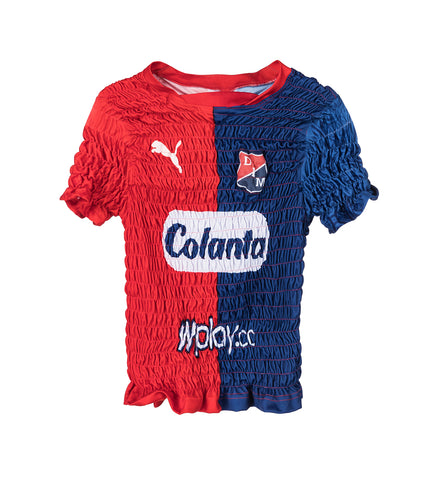 SHIRRED FOOTBALL JERSEY MULTI MEDIUM #3 SHIRRED FOOTBALL JERSEY MULTI MEDIUM #3