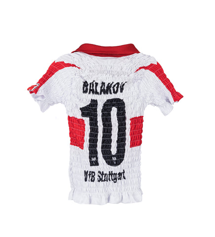 SHIRRED FOOTBALL JERSEY MULTI SMALL #2 SHIRRED FOOTBALL JERSEY MULTI SMALL #2