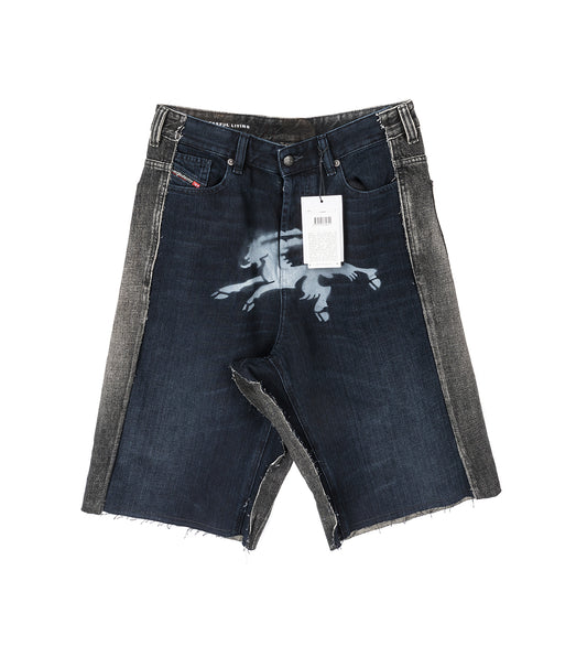 PROTOTYPES x DIESEL DENIM SHORT BLACK