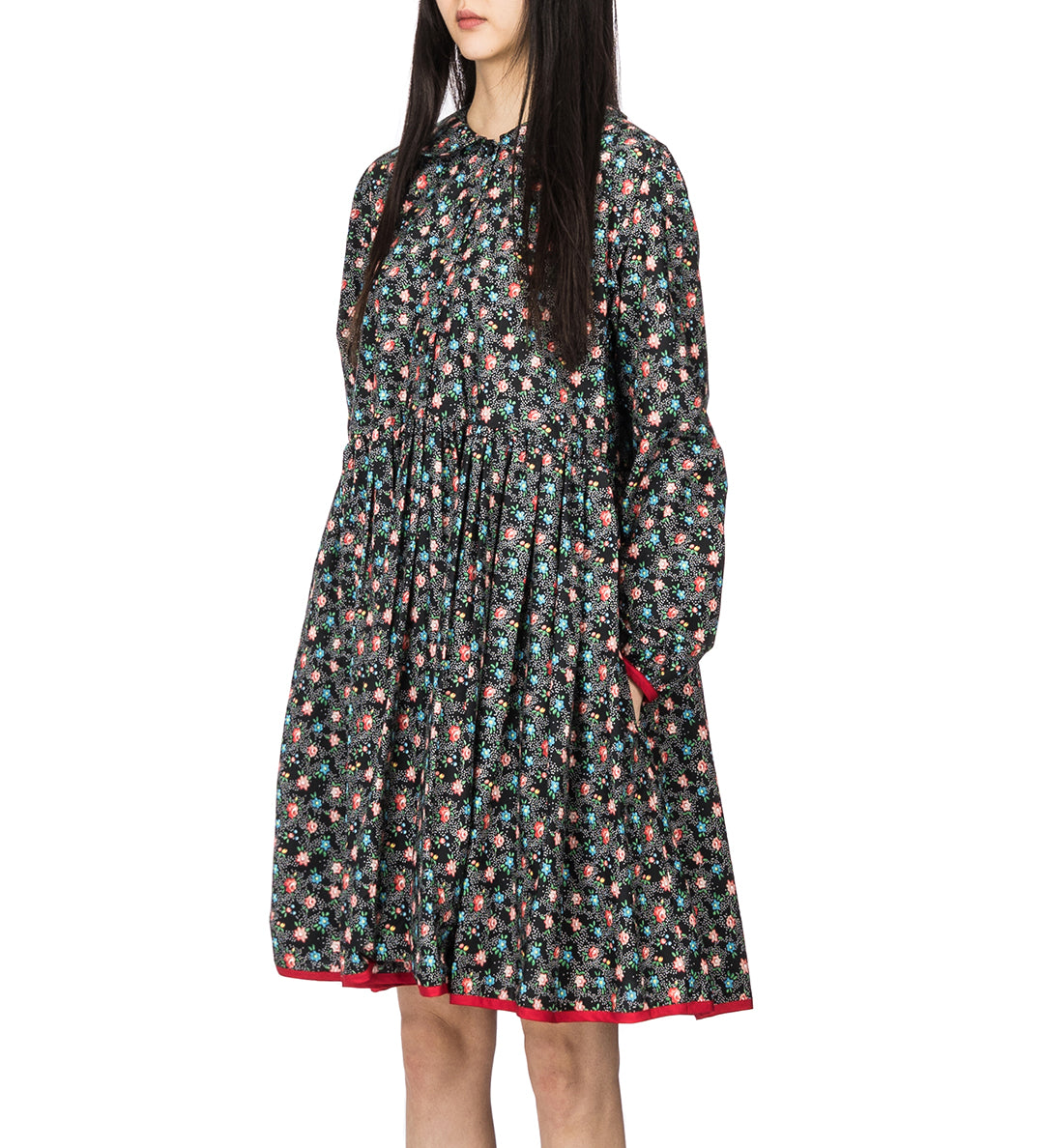 Molly Goddard Floral Cotton Dress black UK8 from Japan | eBay