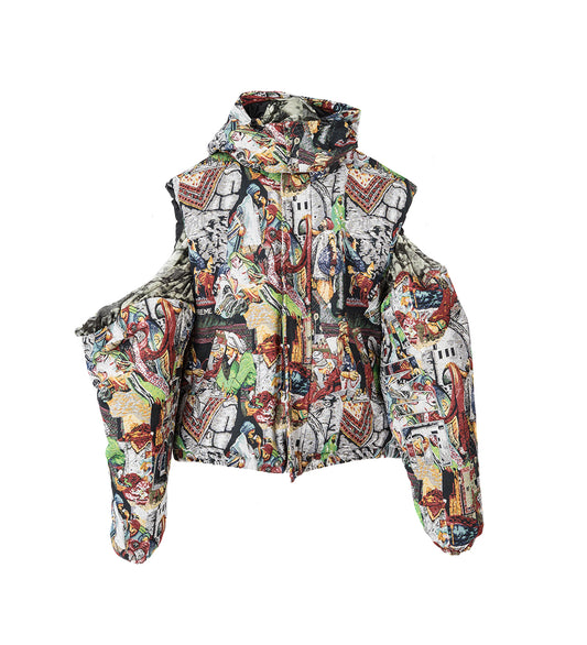 BLESS X SUPREME COUPLE PUFFER MULTI/BLACK/WHITE