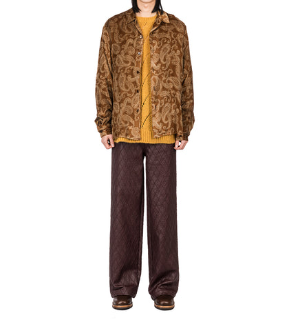 CMMN SWDN RANI LONG SLEEVE SHIRT BROWN PAISLEY CMMN SWDN RANI LONG SLEEVE SHIRT BROWN PAISLEY