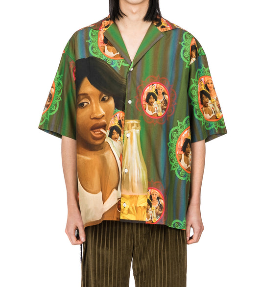 AHLUWALIA MEL SHORT SLEEVE SHIRT MOTIF WOMAN PRINT