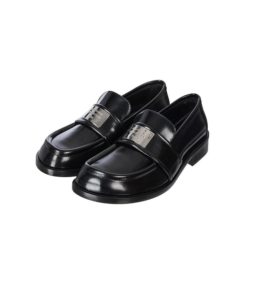 LOGO METAL LOAFER BLACK