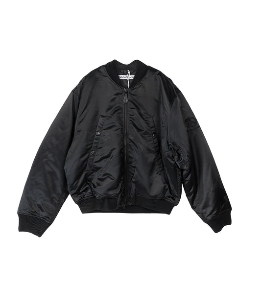 LOGOGRAM BOMBER JACKET BLACK AW25