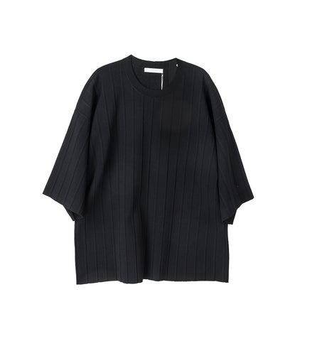 PLEATED TEE BLACK PLEATED TEE BLACK
