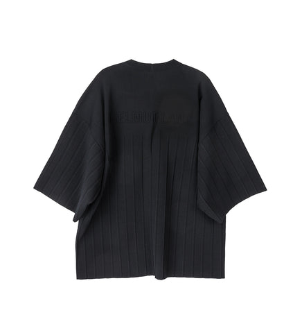 PLEATED TEE BLACK PLEATED TEE BLACK