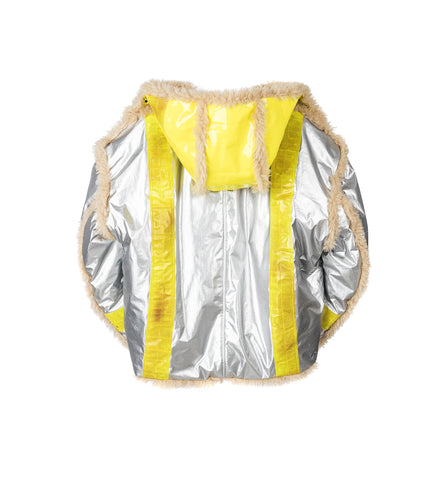 SHERLING FLIGHT JACKET SILVER SHERLING FLIGHT JACKET SILVER