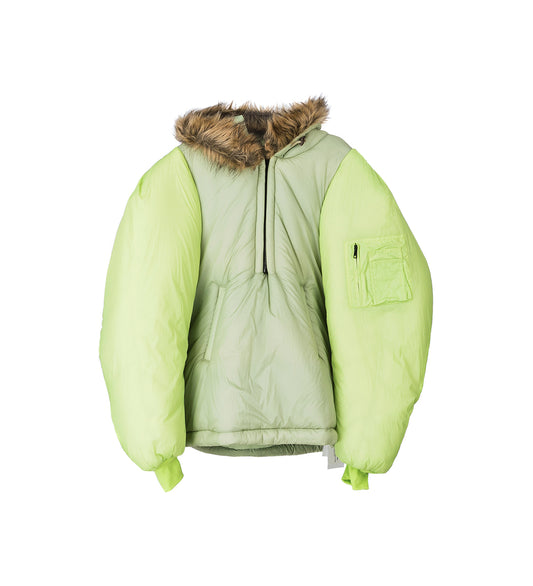 HALF-ZIP ANORAK GREEN