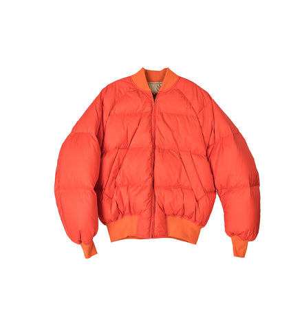 REVERSIBLE PUFFER JACKET ORANGE/TAUPE REVERSIBLE PUFFER JACKET ORANGE/TAUPE