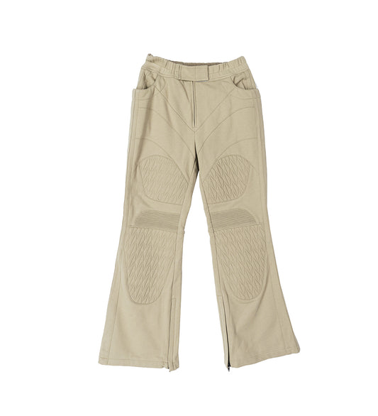 QUILTED BIKER SWEATPANTS LIGHT GREEN