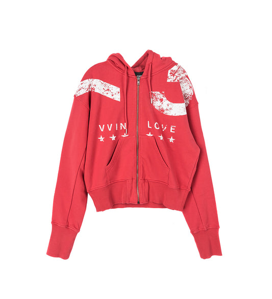 RG ZIP HOODIE RED AW25