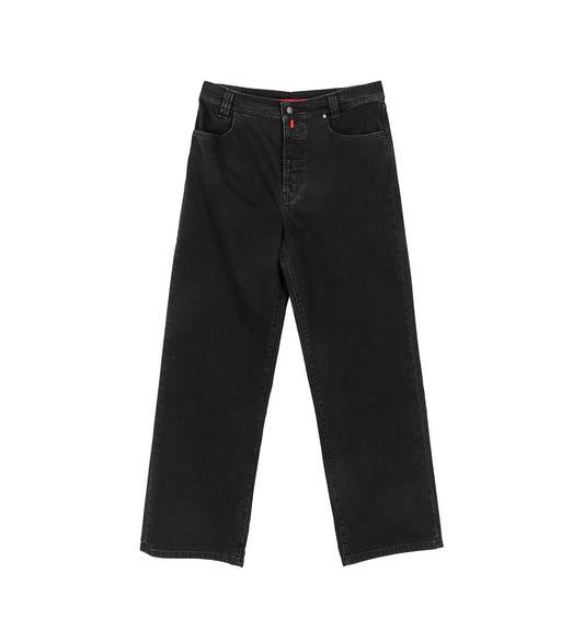 NEW CLASSIC WIDE LEG JEAN WASHED BLCK