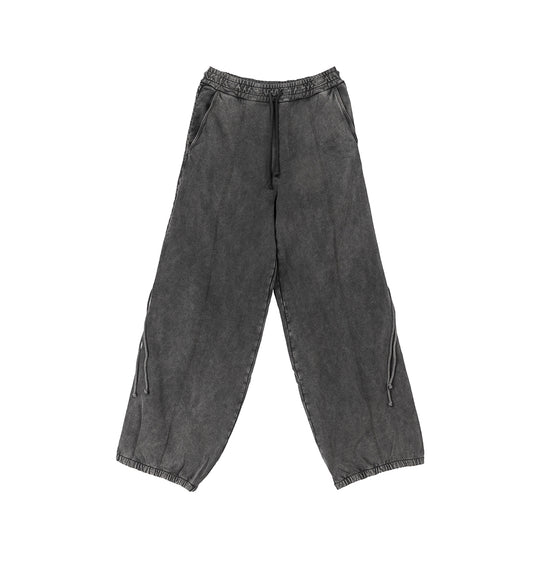 COLLEGE DRAWSTRING PANTS WASHED GREY AW25