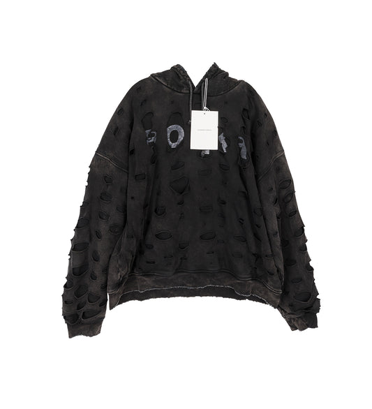 DOUBLE LAYER BODKA HOODIE FADED BLACK