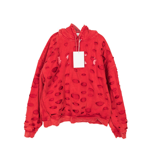 DOUBLE LAYER BODKA HOODIE FADED RED