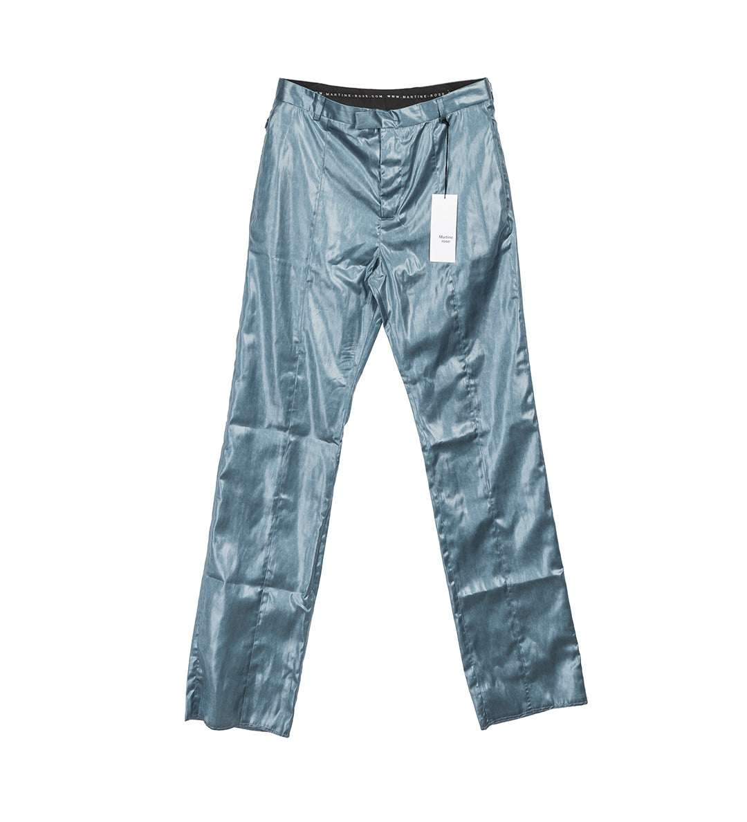 NARROW FRONT TROUSER WET LOOK PETROL – ADDICTED