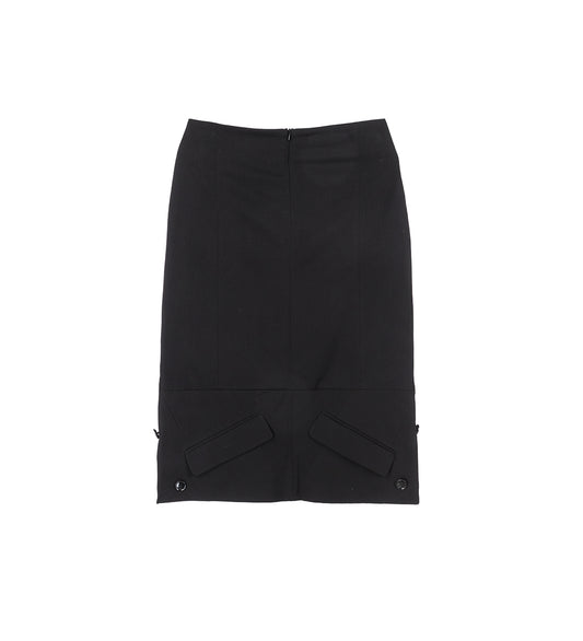 INSIDE OUT BLAZER SKIRT BLACK