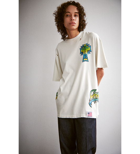 SKATE WORLD T-SHIRT VINTAGE WHITE