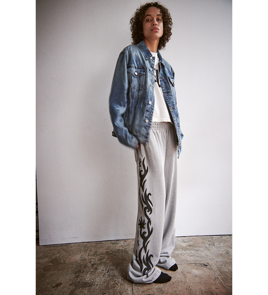 TRIBAL SWEATPANTS HEATHER GREY