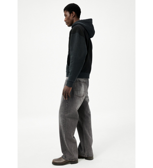 RASCAL HOOD PIGMENT BLACK HEFFY FLEECE