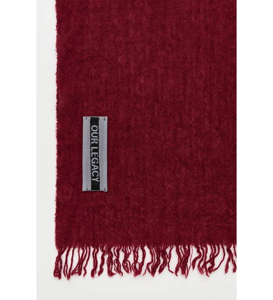 COTTAGE SCARF BURGUNDY WOOL