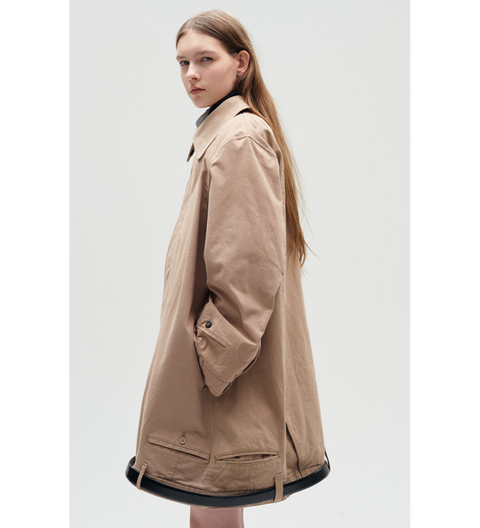 UPSIDE DOWN TRENCHCOAT CHINO BEIGE #1