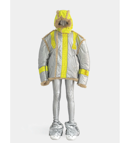 SHERLING FLIGHT JACKET SILVER SHERLING FLIGHT JACKET SILVER