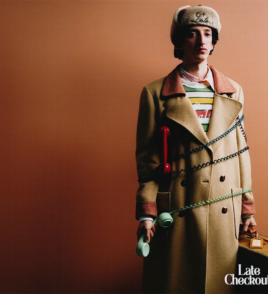 SCRIPT WAFFLE L/S TEE MULTICOLOUR